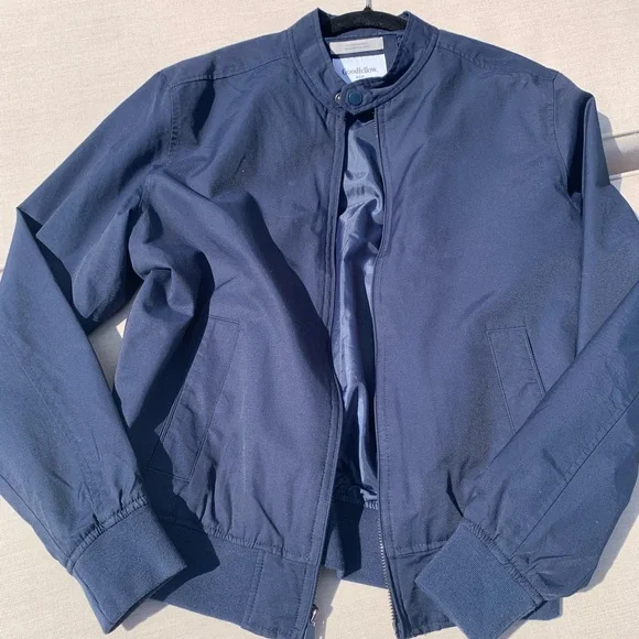 Blue Color is SOLD 
Goodfellow & Co Men's Blue and Tan Lightweight Jacket - Picture 2 of 9